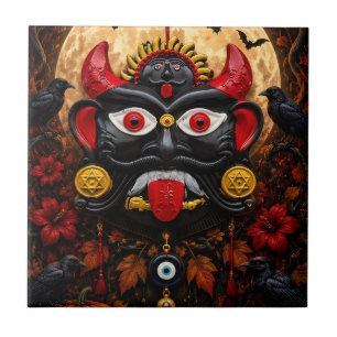 Gothische Boze Oog Halloween Drishti Bommai Volksk Tegeltje