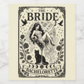Gothische Bruid Wijnfles Etiket - Hekserige Bachel (Enkel label)