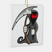 Gothische Cartoon Grim Reaper Halloween Keramisch Ornament (Rechts)