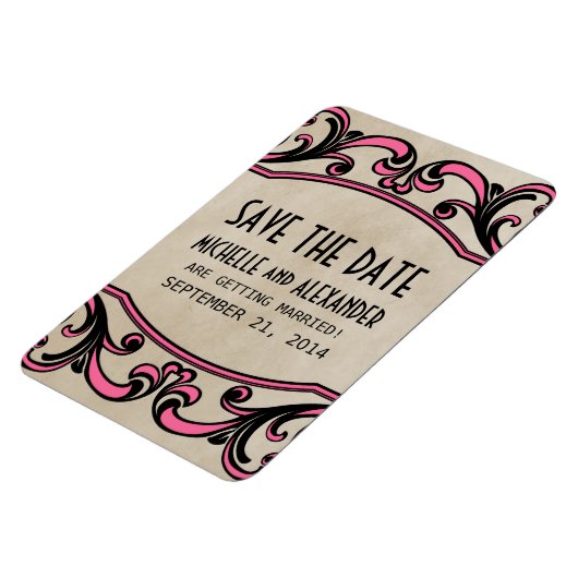 Gothische cirkels sparen de Magneet van de Datum,  (Linkerzijde)