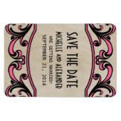 Gothische cirkels sparen de Magneet van de Datum,  (Horizontaal)