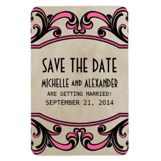 Gothische cirkels sparen de Magneet van de Datum, 