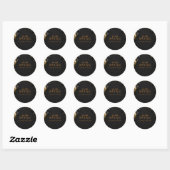 Gothische Clown Halloween-feest Ronde Sticker (Vel)
