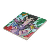 "Gothische coupes #2" Kunstaartewerk Tegeltje (Zijkant)