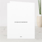 GOTHISCHE CREEPY GIRL CHRISTMAS CARDS KAART (Achterkant)