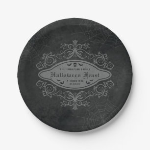 Gothische decoratieve macabere banner Halloween-fe Papieren Bordje