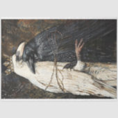 Gothische Decoupage van Verliefde Kroonraafels  Tissuepapier (Voorkant)