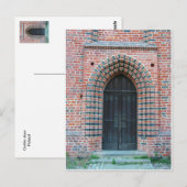 Gothische deur briefkaart (Voorkant / Achterkant)