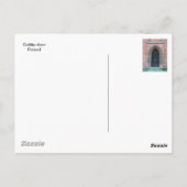 Gothische deur briefkaart (Achterkant)