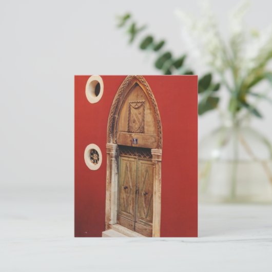 Gothische deur briefkaart (Staand voorkant)