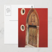 Gothische deur briefkaart (Voorkant / Achterkant)