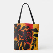 Gothische donkere bloemenscherm tote bag (Achterkant)