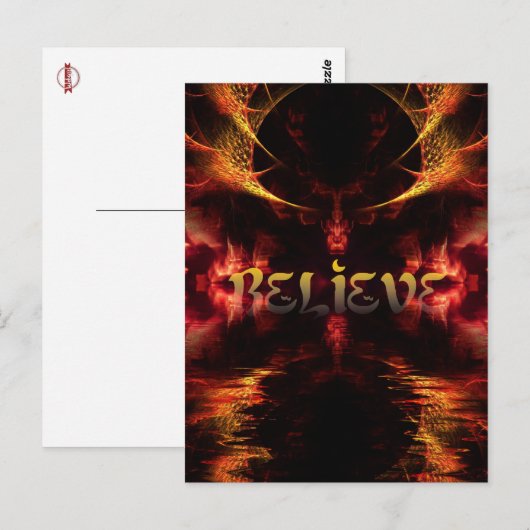 Gothische donkere kunst geloven dat het Briefkaart (Voorkant / Achterkant)