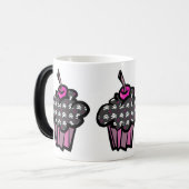 gothische doodshoofd kruisbeenderen cupcake magische mok (Voorkant links)