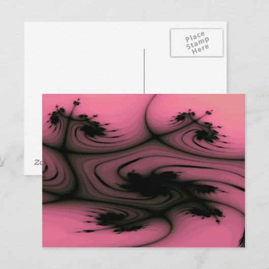 Gothische draden Briefkaart (Voorkant / Achterkant)