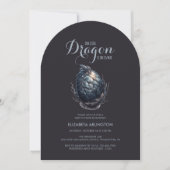 Gothische Draken Ei Baby Shower Kaart (Voorkant)