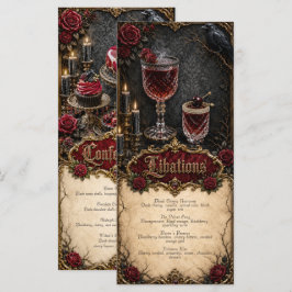 Gothische drankjes & lekkernijen Drink Dessert Men Menu