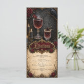 Gothische drankjes & lekkernijen Drink Dessert Men Menu (Staand voorkant)