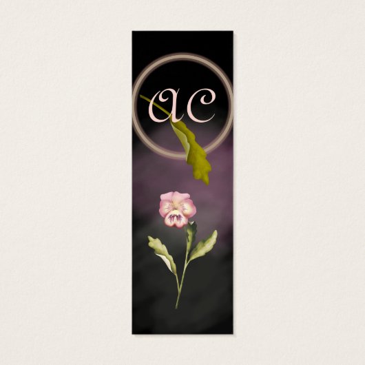 Gothische driekleur met initialen mini visitekaartjes (Achterkant)