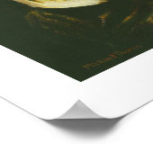 Gothische Duivel Schedelprint Poster (Hoek)