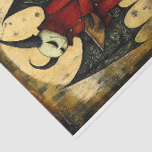 Gothische Duivel Vampier + Hoorns + Vleugels BB5 D Tissuepapier (Detail)