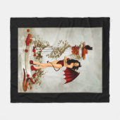 Gothische Duivelin Verleiding Fleece Deken (Voorkant (Horizontaal))