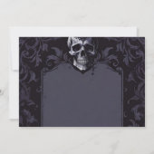 Gothische Elegantie Paarse Boho Schedel Bewaar de  Save The Date (Achterkant)