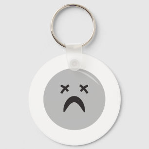 gothische emo-gezicht sleutelhanger