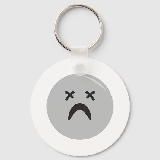 gothische emo-gezicht sleutelhanger (Voorkant)