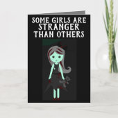 GOTHISCHE EMO GIRL HALLO KAART (Voorkant)