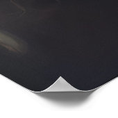 Gothische engel spiegelreflectie skelet kunst poster (Hoek)