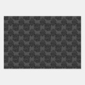 Gothische esthetische Rozen Matte Grey & Black Inpakpapier Vel (Voorkant 3)
