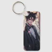 Gothische Fantasy Anime Katboy Sleutelhanger (Voorkant)