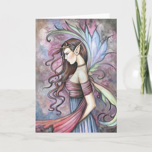 Gothische Fee Kaart Watercolor Fee (Voorkant)