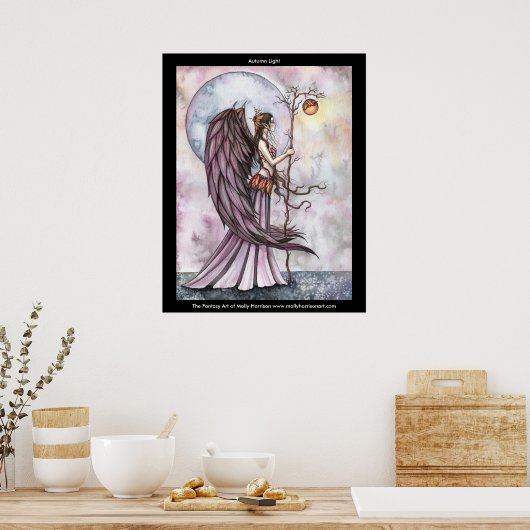 Gothische fee poster herfst fee (Keuken)