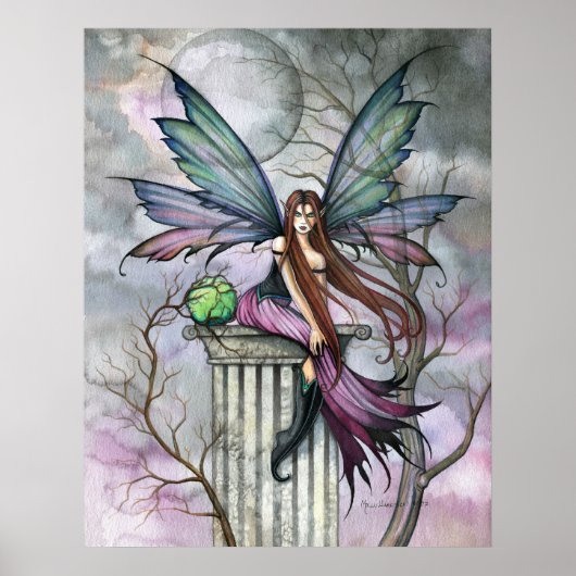 Gothische fee posterprint poster (Voorkant)