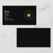 Gothische fractals gloeien in het donkere Visiteka Visitekaartje (Voorkant / Achterkant)