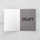 GOTHISCHE GEBISTE VAMPIRE BIRTHDAAGKAARTEN KAART (Binnen)