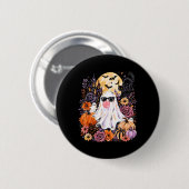 Gothische Geest Blaast Bubbel Halloween Pompoen Ronde Button 5,7 Cm (Voorkant /achterkant)