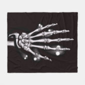 Gothische geesten skelethand fleece deken (Voorkant (Horizontaal))