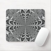 Gothische geometrie in monochrome mousepad muismat (Met muis)