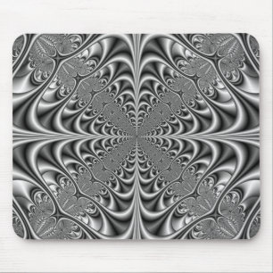 Gothische geometrie in monochrome mousepad muismat