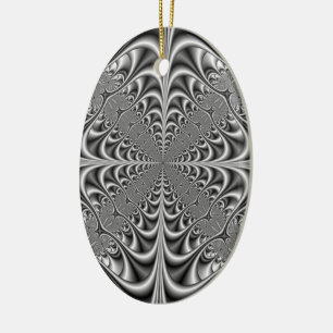 Gothische geometrie in zwart-wit Ornament