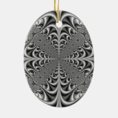 Gothische geometrie in zwart-wit Ornament (Achterkant)