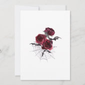 Gothische Gothic vlekt donkere uitnodiging tot huw (Achterkant)