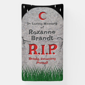 Gothische grafsteen voor begrafenis RIP Eerste men Spandoek