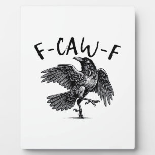 Gothische Grappige F Kraai F Kraai Esthetische Cas Fotoplaat