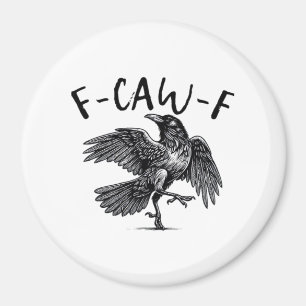 Gothische Grappige F Kraai F Kraai Esthetische Cas Magneet
