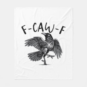 Gothische Grappige F Kraai F Kroon Esthetische Cas Fleece Deken