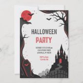 Gothische Griezelfeest Verjaardagsfeest Kaart (Voorkant)